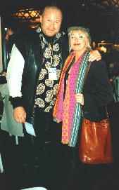 Roger Pontare (left) with Marie Bergman in 1994