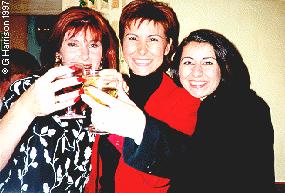 Linda Martin, Constantina, and Hara in 1997