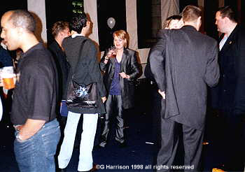 Dawn Martin drinking for Ireland