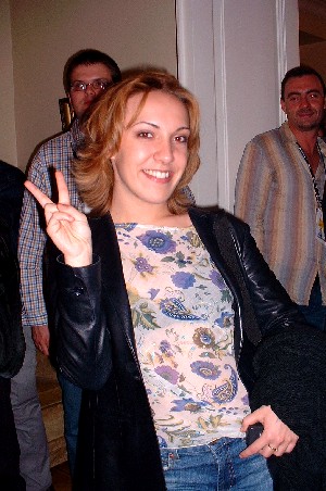 Sandrine hopes for victory at the German party